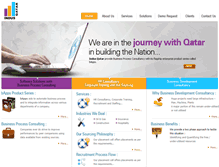 Tablet Screenshot of indusqatar.com